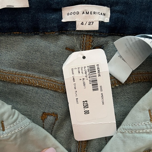 Good American cropped flare jeans. Size 4 - Picture 6 of 6
